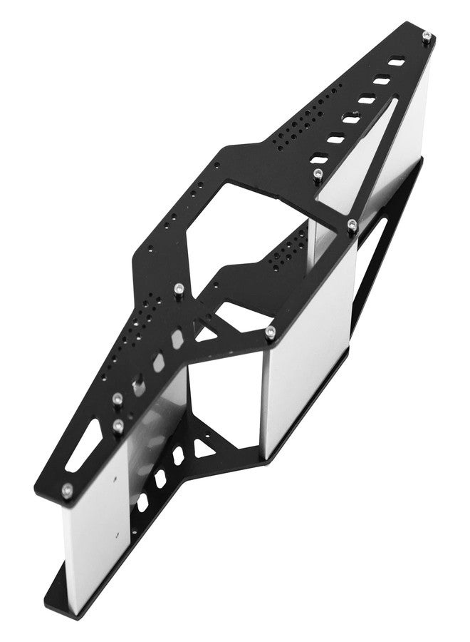 Share Goo ShareGoo Aluminium Chassis Frame Kit Rocks Cage Body Shell Compatible with 1/24 Axial SCX24 90081 AXI00001 AXI00002 AXI00005 AXI00006 RC Crawler Upgrade Parts (Silver) - Image 3